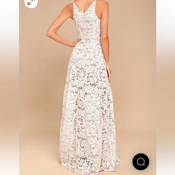 NWOT Dress the Population Melina Gold and White Lace Maxi Dress
Size XS - Picture 3 of 7